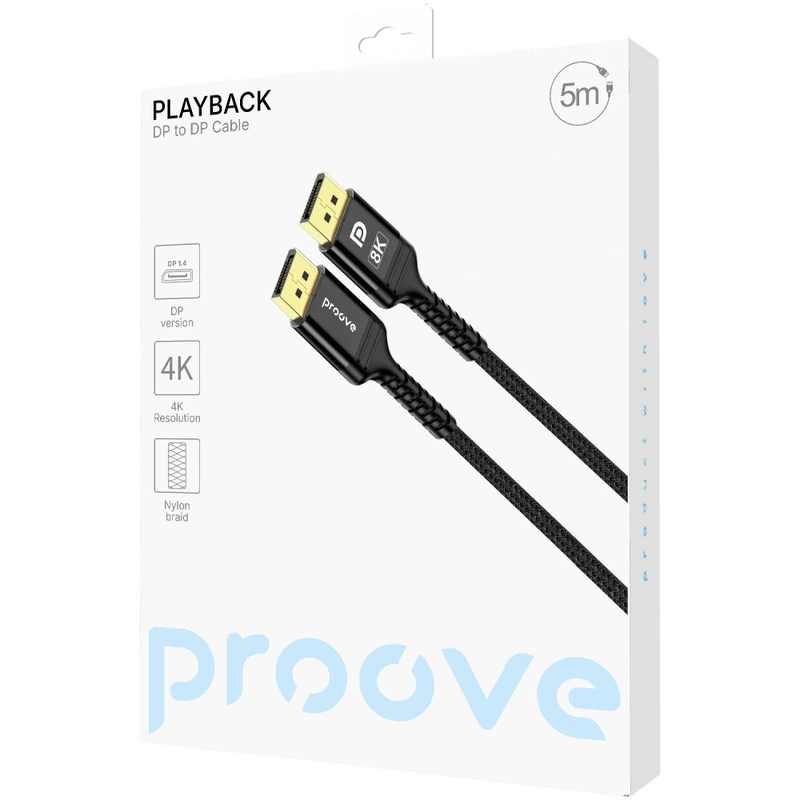 Кабель Proove Playback DP to DP 5m black