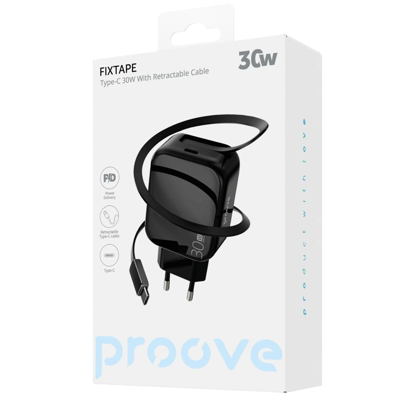 МЗП Proove Fixtape GaN 30W (Type-C) white