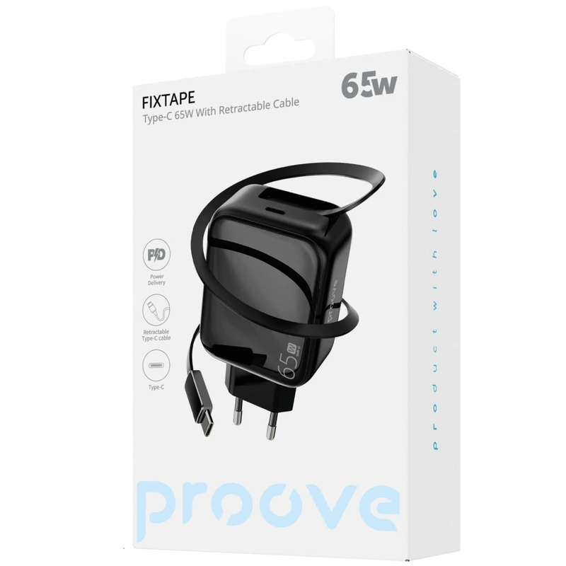 МЗП Proove Fixtape GaN 65W (Type-C) black