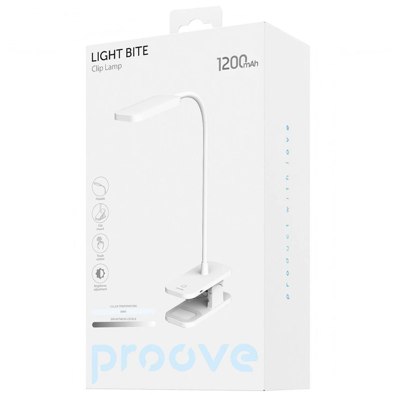 Настільна лампа Proove Light Bite 1200 mAh white