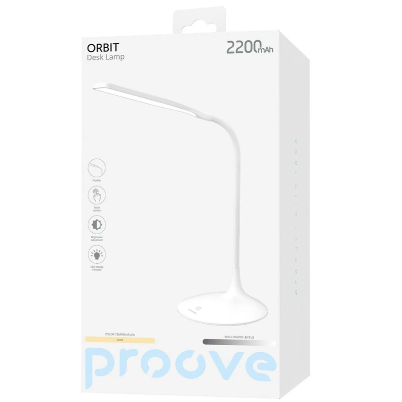Настільна лампа Proove Orbit 2200 mAh white