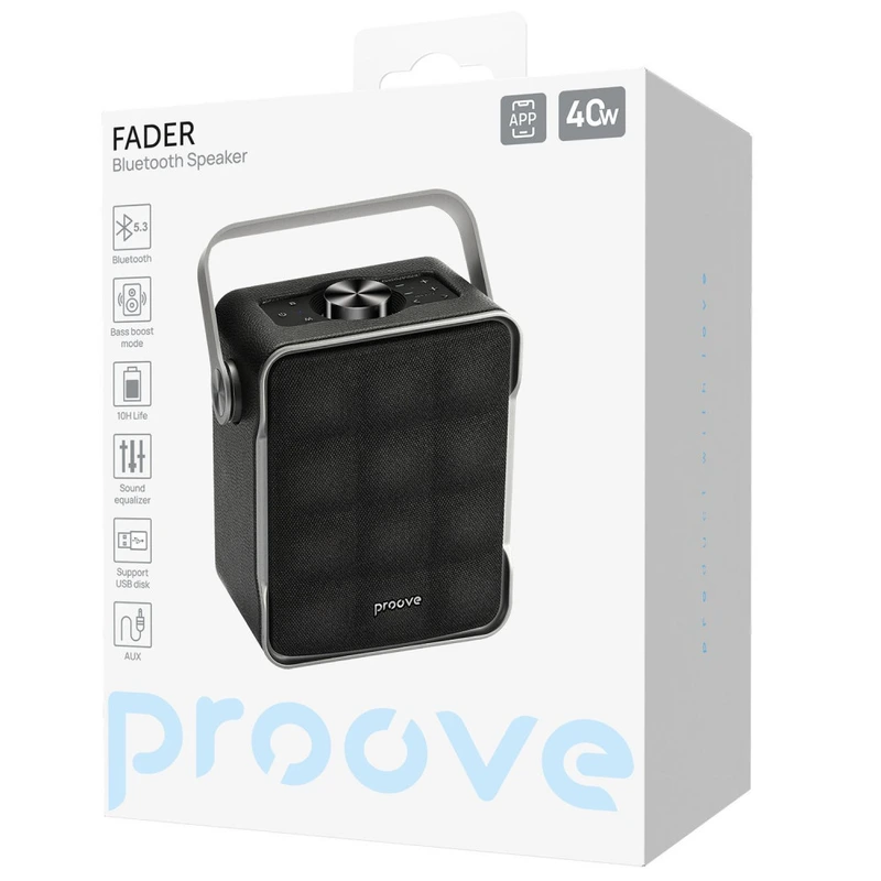 Портативна Акустика Proove Fader 40W (APP) black