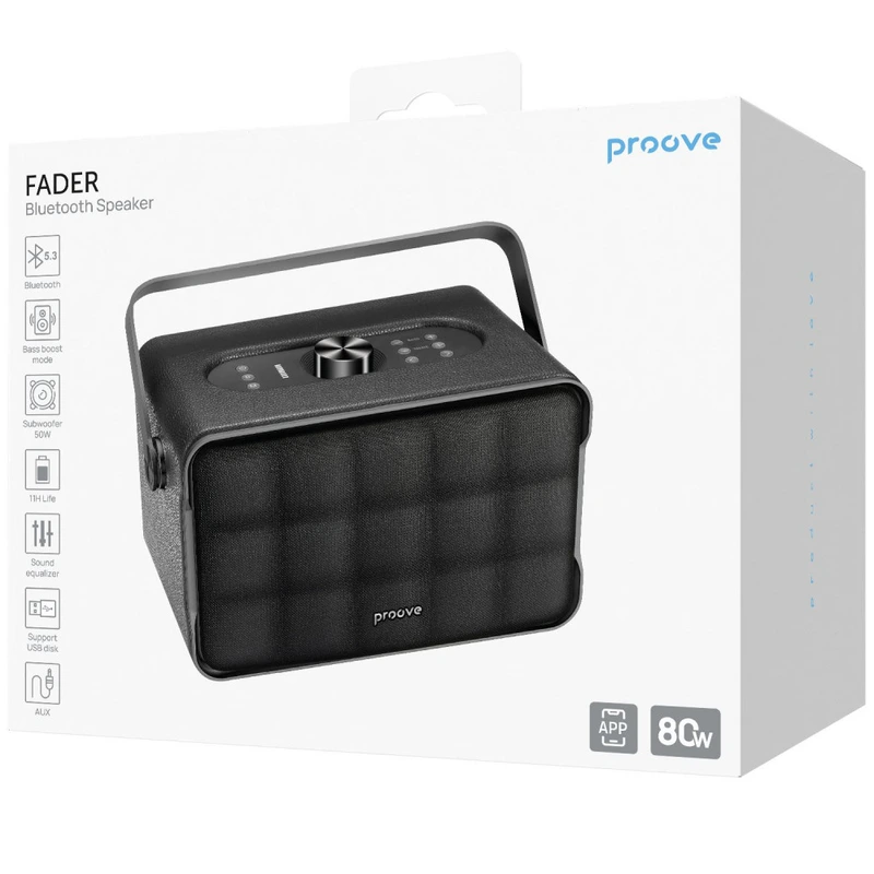 Портативна Акустика Proove Fader 80W (APP) black