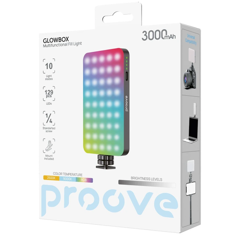 Портативне LED Відеосвітло Proove GlowBox black