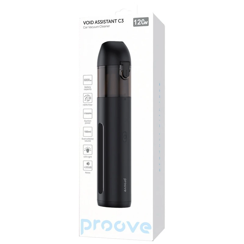 Портативний Пилосос Proove Void Assistant С3 (17000pa) black