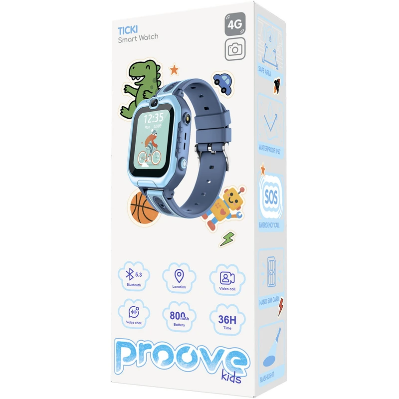Смарт годинник Proove Kids Ticki with SIM+GPS ice blue