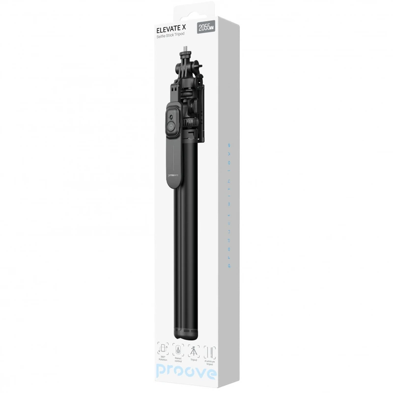 Трипод Proove Elevate X Selfie Stick (2055 mm) black