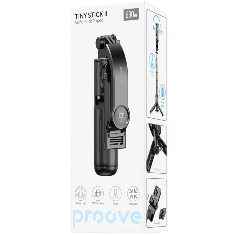 Трипод Proove Tiny Stick II Selfie Stick Tripod (630 mm) black