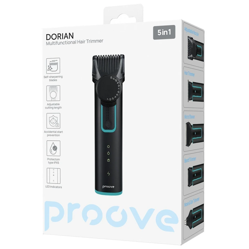 Універсальний тример Proove Dorian 5in1 black