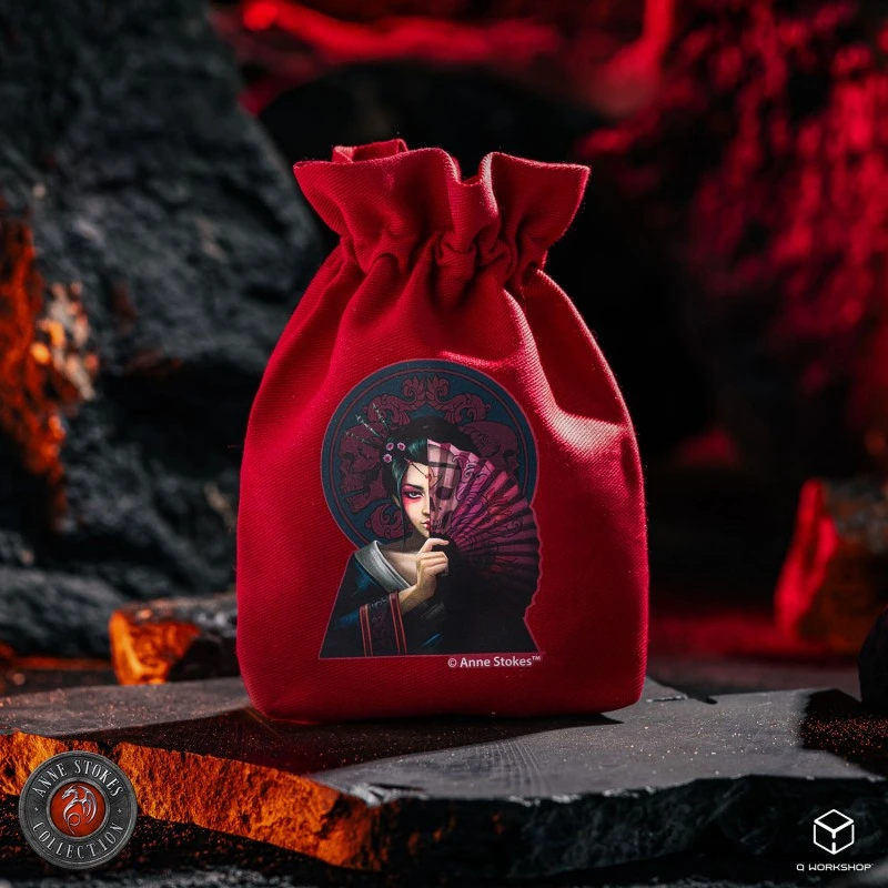 Мішечок Anne Stokes Dice Pouch: Geisha Skull