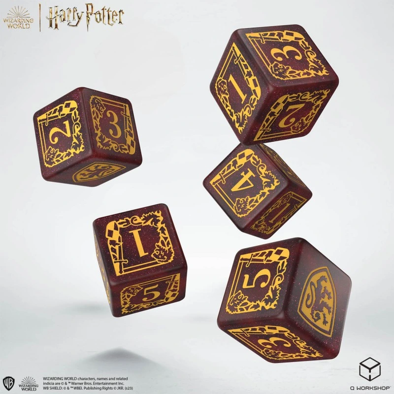 Набір кубиків з мішечком Harry Potter. Gryffindor Dice & Pouch (5)