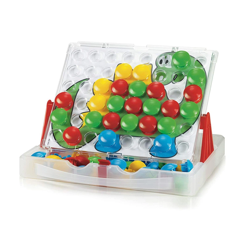 Набір - ДЛЯ ЗАНЯТЬ МОЗАЇКОЮ (кейс, великі фішки (48 шт.) + дошка 27х21, переносний)