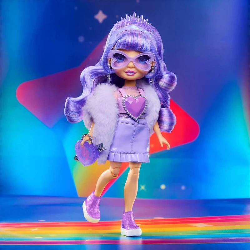 Ігровий набір з лялькою RAINBOW HIGH серії "Creative Crystals" - ВІОЛЕТТА (з аксес.)