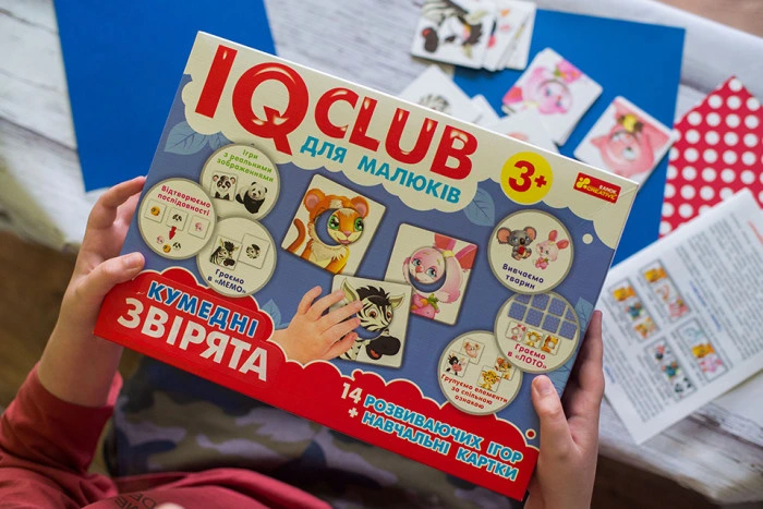 Навчальні пазли. Кумедні звірята. Iq-club для малюків (у) 13203008