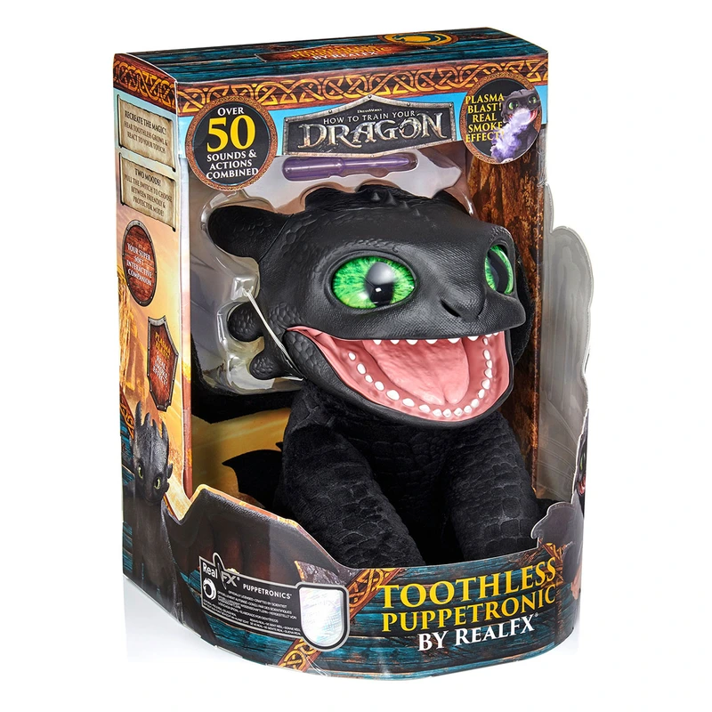 Інтерактивна м'яка іграшка PUPPETRONIC BY REAL FX - БЕЗЗУБИК