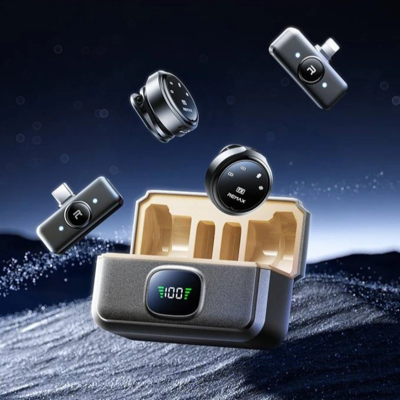 Бездротова мікрофонна система REMAX K22 dual-mic (iP/Type-C) Tarnish — фото 3