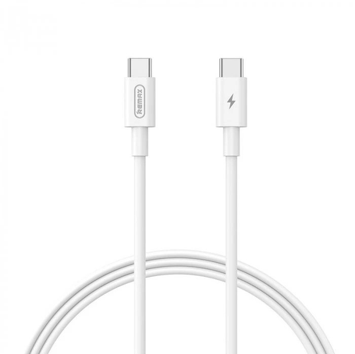 Кабель REMAX Marlik Series 65W PD Fast Charging Data Cable RC-C021 C-C 2M White