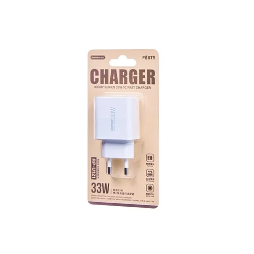 Мережевий зарядний пристрій REMAX Kiddy Series 33W 1C Fast Charger RP-U121 EU-White