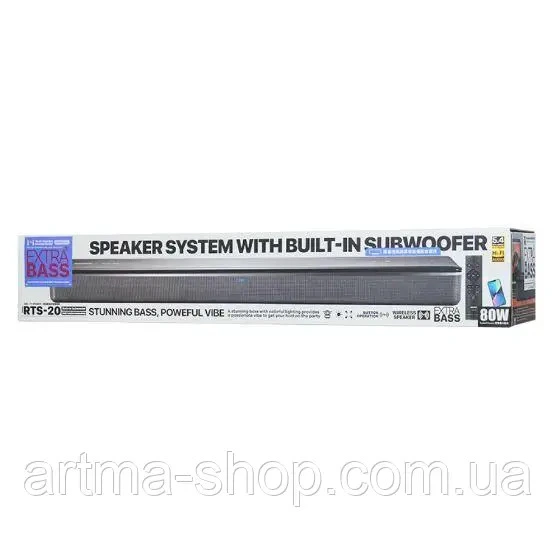 Саундбар REMAX RTS-20 Yuenhi Series, 80W, Gray