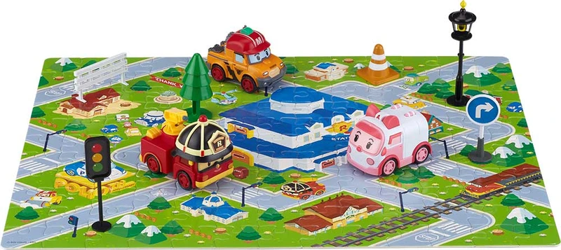 Ігровий набір Robocar Poli GoGo Міська серія Ембер, Рой, Марк (ZR-913)