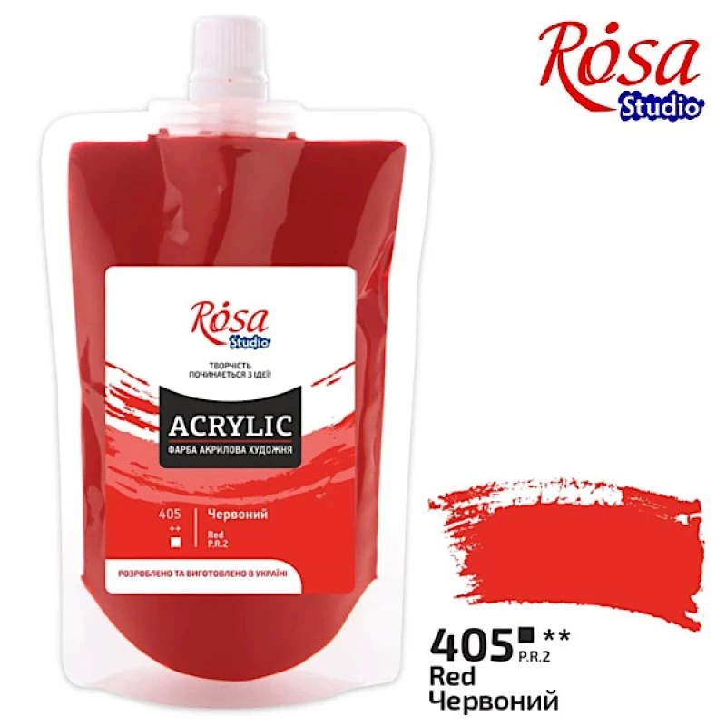 Фарба акрилова Червона 323200405 (код 405), 200 мл