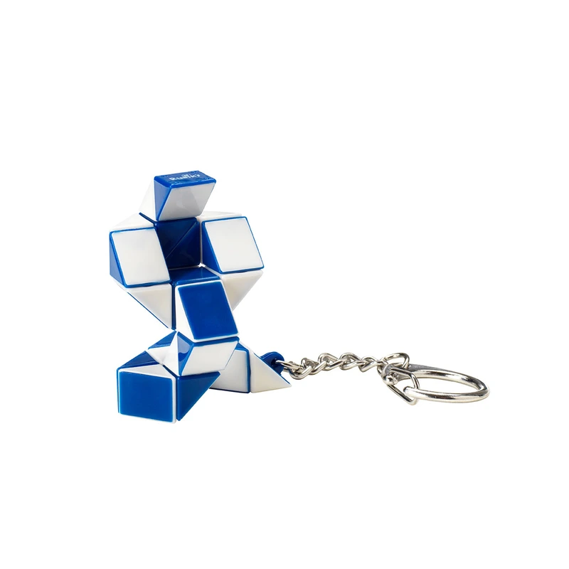 Міні-головоломка RUBIK'S - ЗМІЙКА БІЛО-БЛАКИТНА (з кільцем)