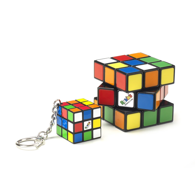Набір головоломок 3х3 RUBIK'S КЛАСИЧНЕ ПАКУВАННЯ - КУБИК ТА МІНІ-КУБИК (з кільцем)