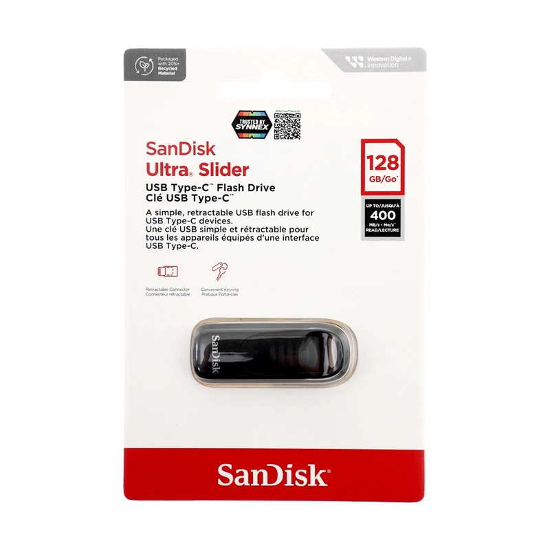 Флеш-накопичувач SanDisk USB 3.2 Gen1 Ultra Slider Type-C 128Gb (400 Mb/s)