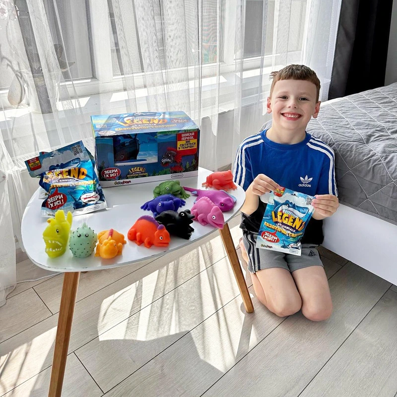 Стретч-іграшка у вигляді тварини – ЕКЗОТИЧНІ ТВАРИНИ (в диспл.)