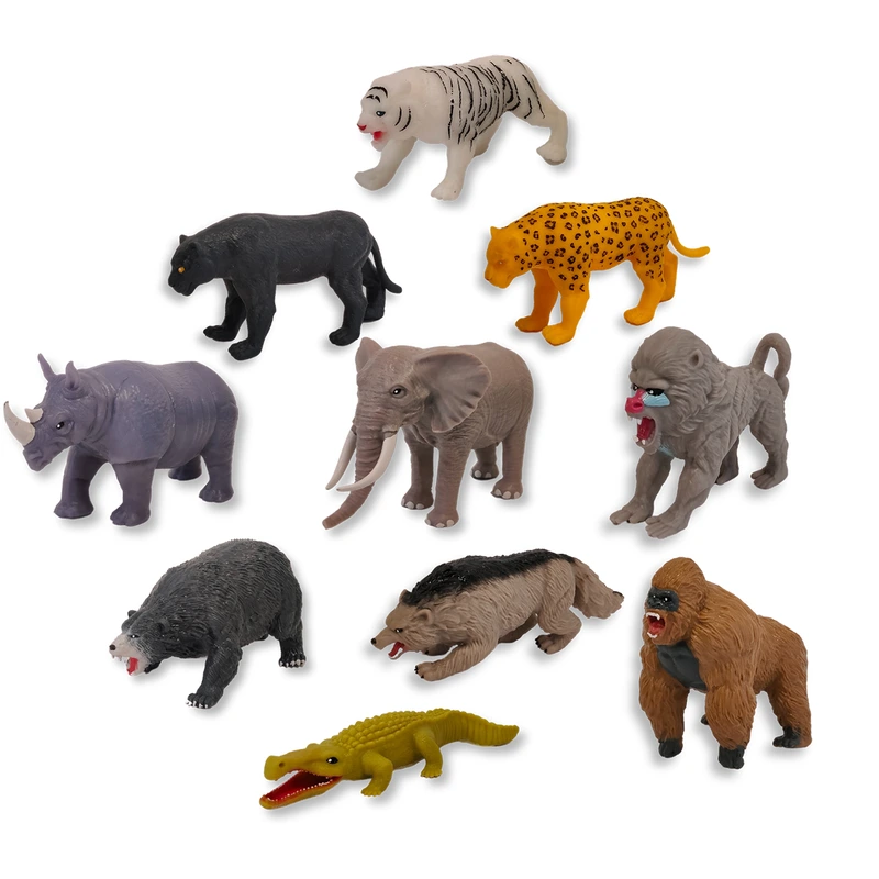 Стретч-іграшка у вигляді тварини серії "LEGEND OF ANIMALS МАКСІ" – ХИЖАКИ ДЖУНГЛІВ (у диспл.)