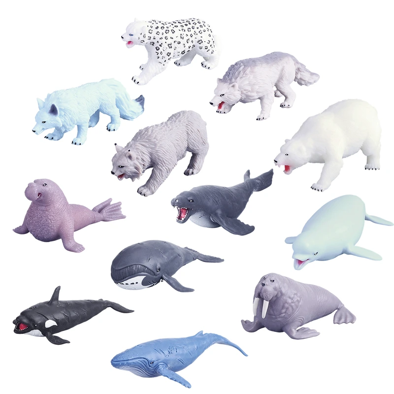 Стретч-іграшка у вигляді тварини серії "LEGEND OF ANIMALS МАКСІ" – ПОЛЯРНІ ХИЖАКИ (у диспл.)