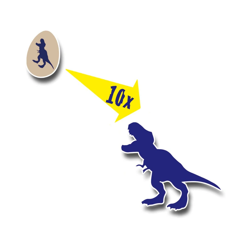 Зростаюча іграшка - ДИНО У ЯЙЦІ (4 в асортименті)