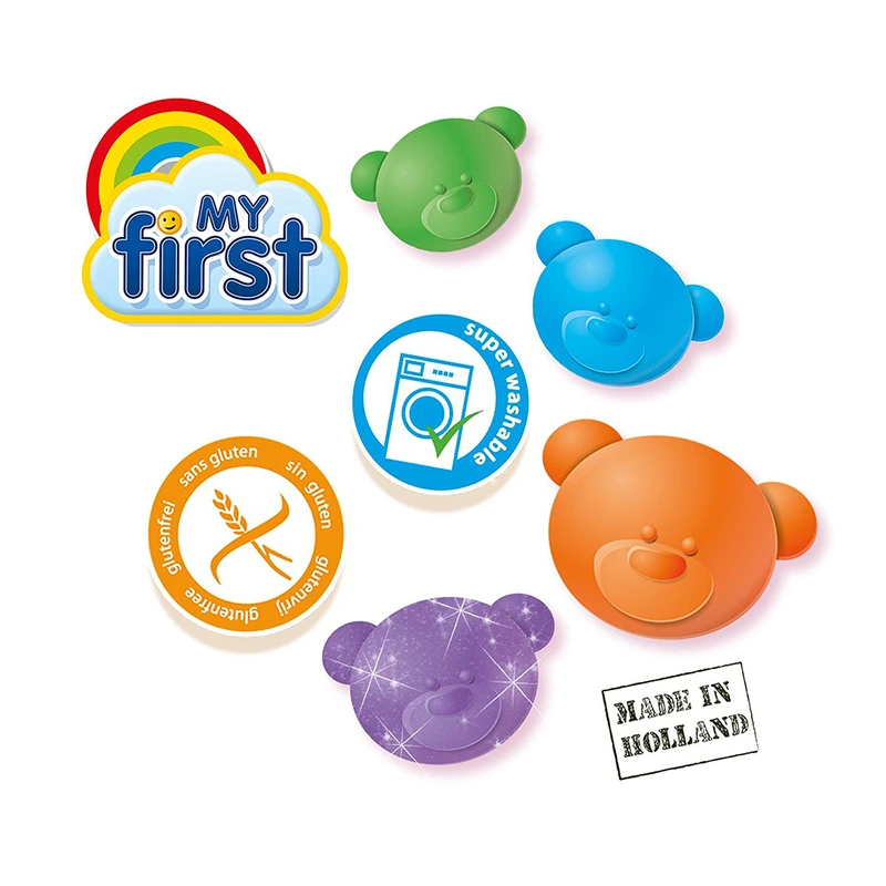 Незасихаюча маса для ліплення серії "My first" -ЯСКРАВІ МОМЕНТИ (4 кольори, в пластикових баночках)