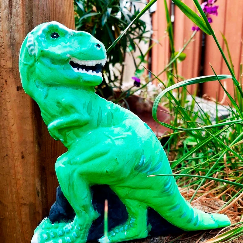 Набір для створення гіпсової фігурки -ТІ-РЕКС ЗІ СКЕЛЕТОМ (гіпс,формочка,клей,6 фарб,губка,щіточка)