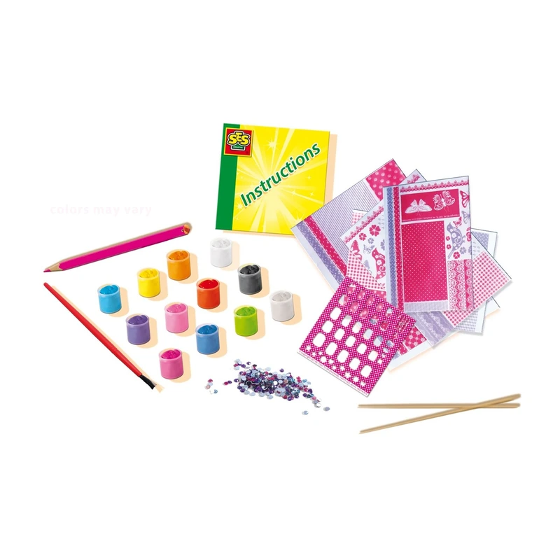 Набір для творчості - МОДНИЙ МАНІКЮР (фарби, пензлик, стікери, прикраси)