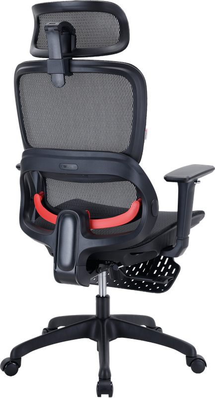 Крісло ергономічне офісне Sihoo B100 Mesh Black з підставкою для ніг — фото 5