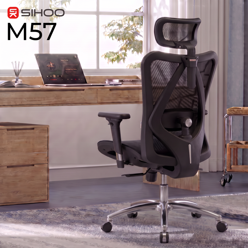 Крісло ергономічне офісне Sihoo M57 Mesh Black — фото 6