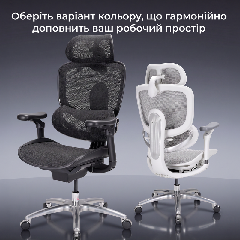 Крісло офісне Sihoo C300 LITE V2 White — фото 18