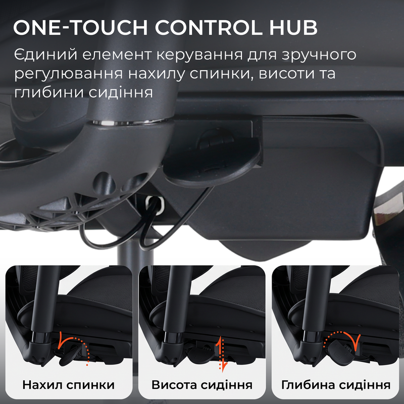 Крісло офісне Sihoo C300 LITE V2 White з підставкою для ніг — фото 11