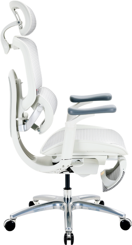 Крісло офісне Sihoo C300 LITE V2 White з підставкою для ніг — фото 4