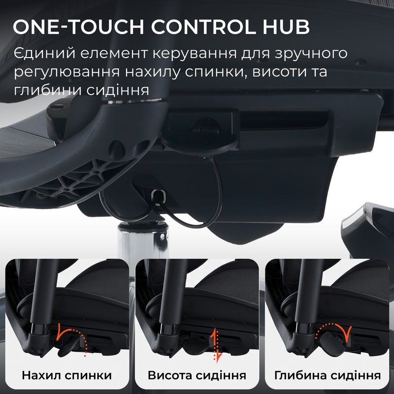 Крісло офісне Sihoo C300 PRO V2 White з підставкою для ніг — фото 11