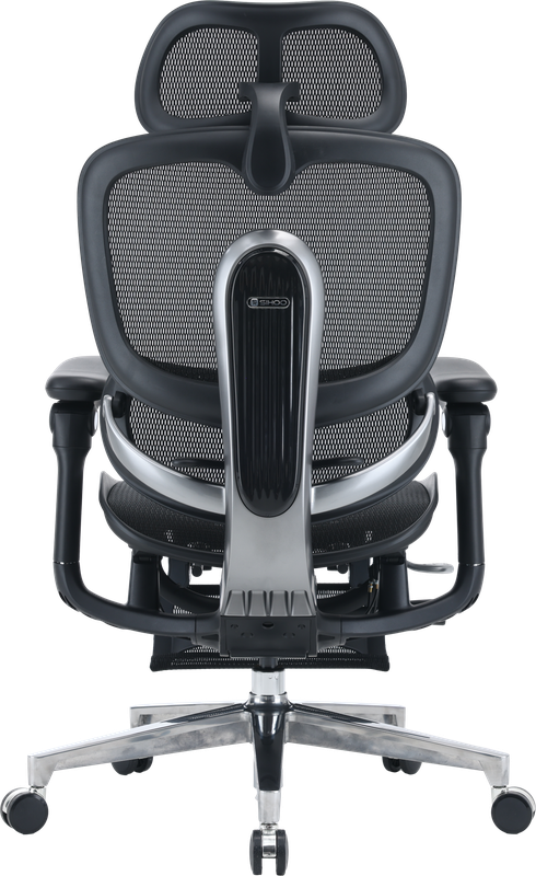 Крісло офісне Sihoo C500 V2 Black з підставкою для ніг