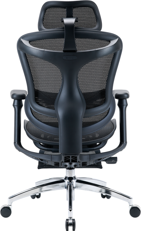 Крісло офісне з підставкою для ніг Sihoo DORO C300L Mesh Black with footrest