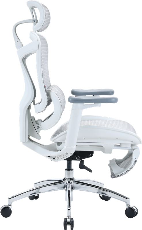 Крісло офісне з підставкою для ніг Sihoo DORO C300L Mesh White with footrest — фото 5