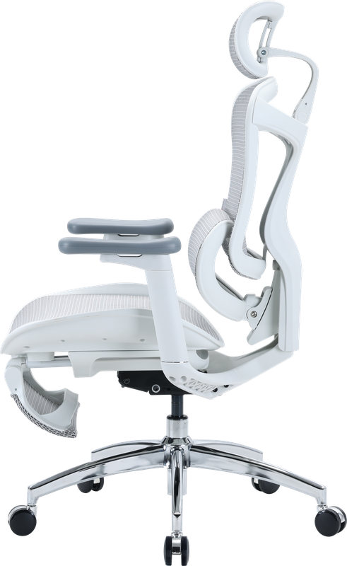 Крісло офісне з підставкою для ніг Sihoo DORO C300L Mesh White with footrest — фото 6