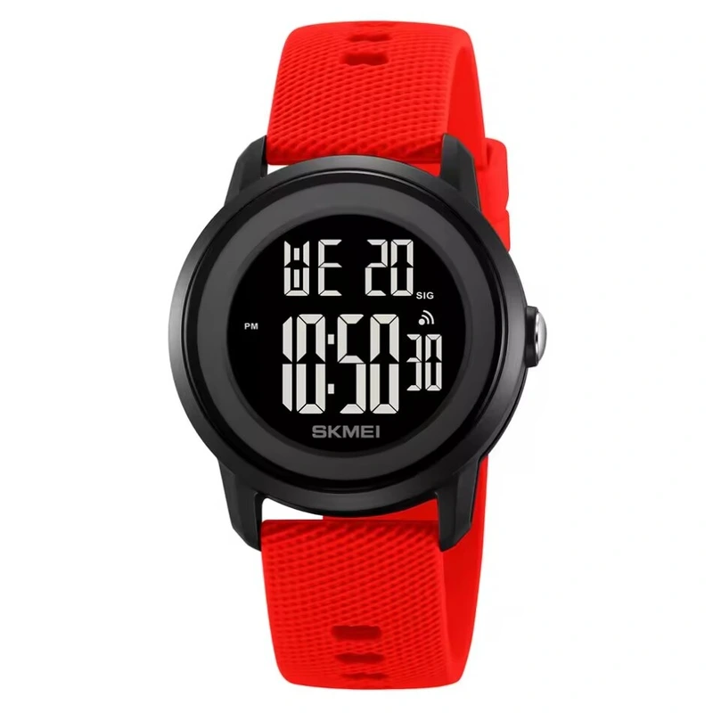 Чоловічий спортивний водостійкий тактичний годинник Skmei Red