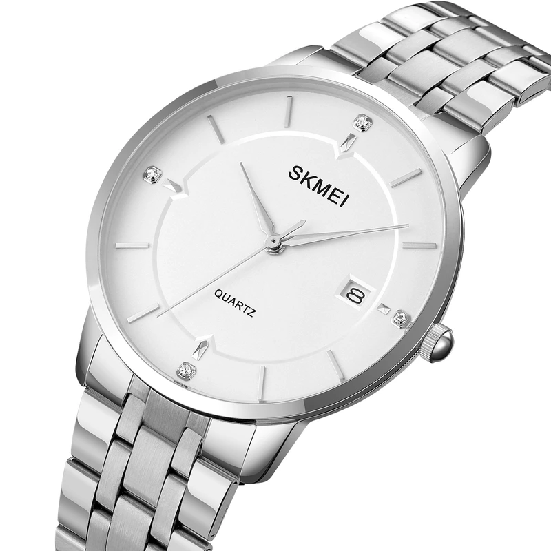 Skmei 1801SSI Silver Case Mesh Band