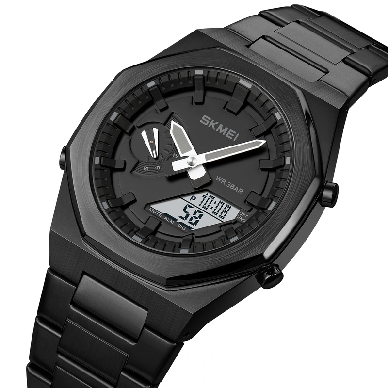 Skmei 1816BKBKWT Black-Black-White