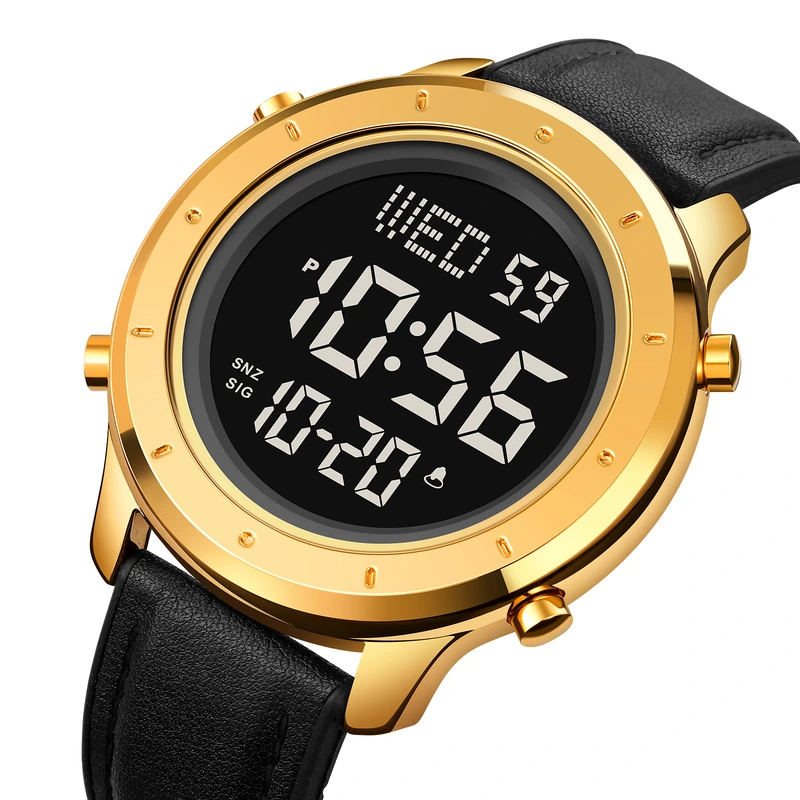 Skmei 1864LGDBK Gold-Black Leather