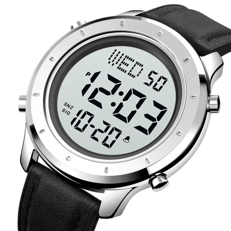 Skmei 1864LSIWT Silver-White Leather